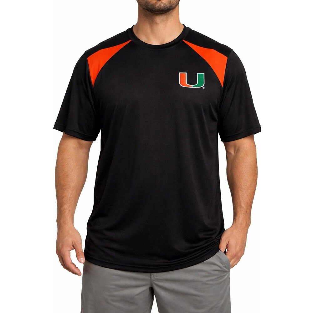 Miami Hurricanes Holloway Polo Shirt Men’s XXL Black NCAA Athletic Performance
